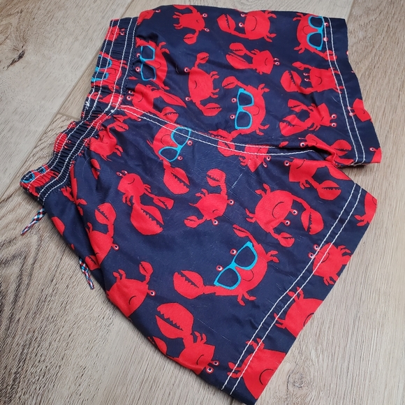 30) CARTER'S Happy Crab 🦀 Swim Trunks Sz. 24mth - Picture 4 of 5